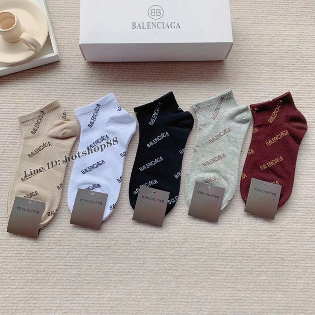 Balenciaga專櫃新款字母潮襪 巴黎世家純棉面料ins明星推薦堆堆襪 mmyj1848